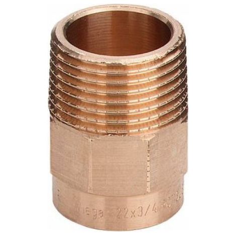 Raccord Cuivre - Mamelon À Souder 35 mm - Pour Systèmes Eau Chaude Froide Chauffage Central - 1 Pièce (1/2)