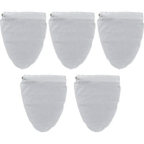 Bolsas de malla fina de nailon para queso: 5 filtros reutilizables para yogur cremoso, leche vegetal y café frío (tamaño grande). (1/5)