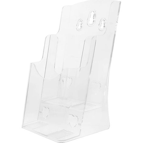 Porte-documents transparent, porte-brochures mural et de bureau, présentoir à dépliants (1/5)