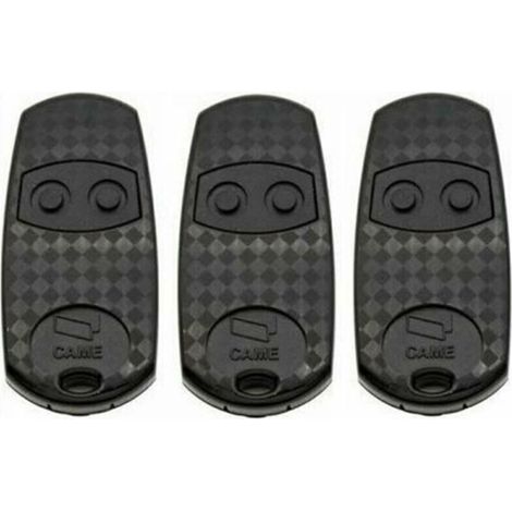 3er-Pack CAME TOP432EV 433,92 MHz Fernbedienungen – 2 Tasten – Kompatibel mit CAME-Empfängern – Abmessungen: 68 x 12 x 32 mm (1/5)