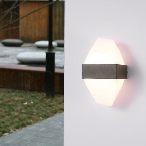 Applique LED Exterieur Iceberg 10W Metal IP65 Noir (1/2)