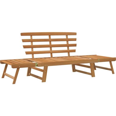 Maison Exclusive - Banco de jardín 2 en 1 190 cm madera maciza ac (1/5)