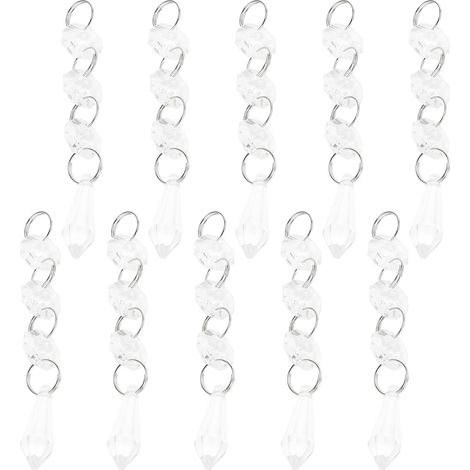 10pcs / bag Acrylic Bead Strands Chandelier Bead Lamp Chain Wedding Party Decoration (1/5)