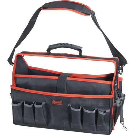Connex Zimmermanntasche 51 x 32 cm 48 Fächer aus Polyester Zubehör Arbeitskleidung
