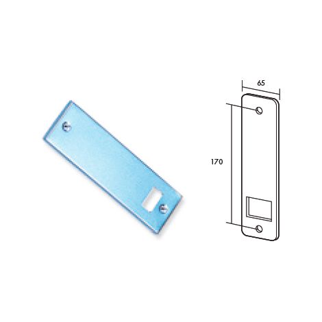 Piastre aspiranti bianche metalliche cieche 70040075