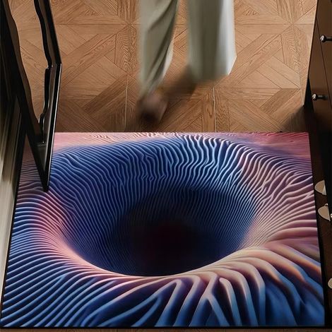 Tapis d'entrée Illusion Abîme Infini 60x90cm - Tapis Illusion - Illusion
