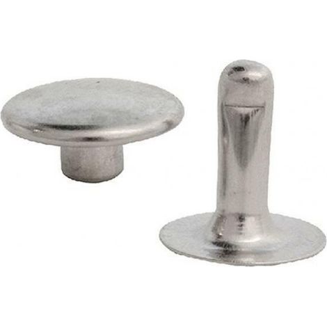 Koncreto Rivetto Nichelato Con Testa Maschio/Femmina  N.36 Pz 50 In Blister. (1/2)
