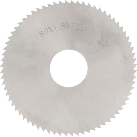 Lame de scie circulaire acier rapide 72 dents insert carbure disque coupe 80 x 1,5 mm (1/5)