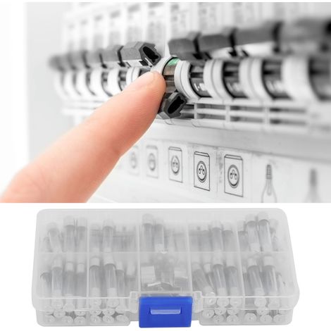 82-teiliges Sortiment an 6x30mm 250V 0,5A30A Glasrohrsicherungen mit Sicherungshalter (1/5)