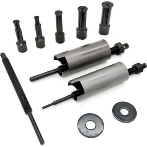 Kit d'extracteur de roulement intérieur de moto universel 9-23mm, 8pièces ensemble d'extracteur de roulement outil d'embrayage Kit de retrait de marteau à glissière interne pour toute (1/4)