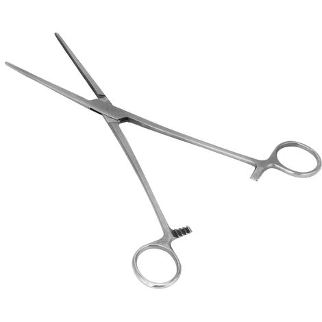 22 cm/8,7 Zoll Hämostatische Klemme, tragbare Edelstahlzange, Haarpinzette für Viehzucht, Angeln, gerade Spitze (1/5)