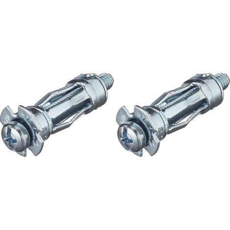 20 - Cheville Métallique - Vis M6 - Expansion Pour Parois Vides - Fixation Murale - Gris - 6x34mm
