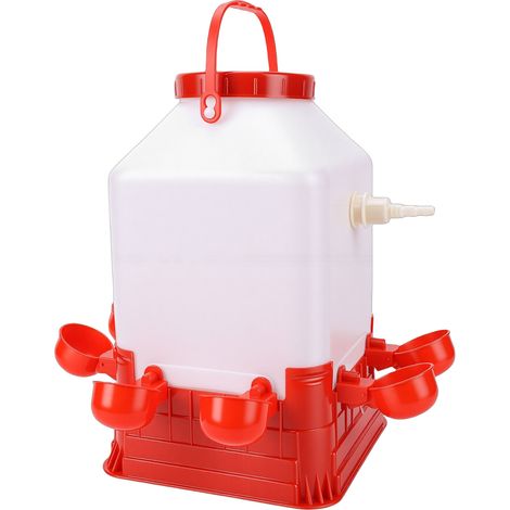 Abreuvoir automatique à volaille polyvalent grand volume 8 coupelles distributeur d'eau pour ferme (1/5)