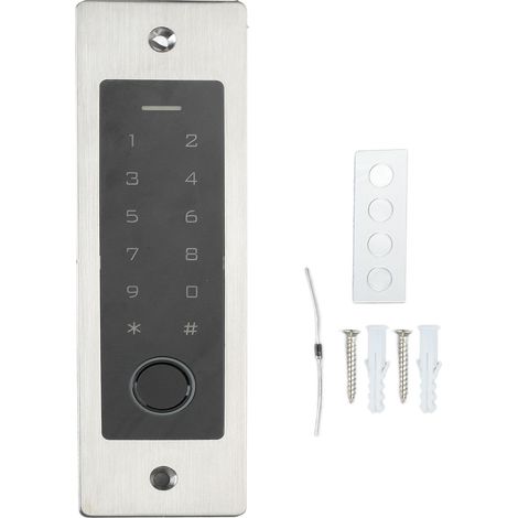 Machine de contrôle d'accès par carte avec clavier rétroéclairé, système de mot de passe à empreintes digitales tactile intégré (1/5)