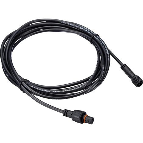 Câble d'Extension 2 Broches de 9,84 Pieds, 22AWG, Connecteur Étanche IP67 avec Mâle et Femelle aux Deux Extrémités pour Bandes LED, Noir (1/4)