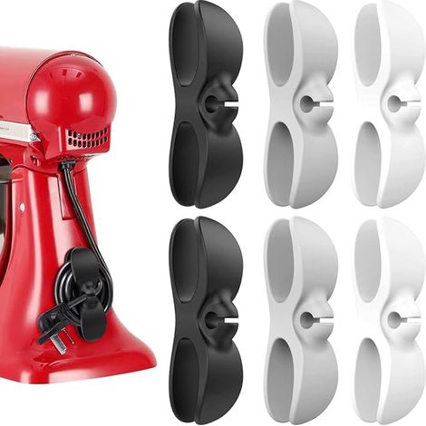 Home Appliance Cable Organizer Cable Winders Silicone Cable Tidy with Acrylic Adhesive for Coffee Machine Air Fryer Blender