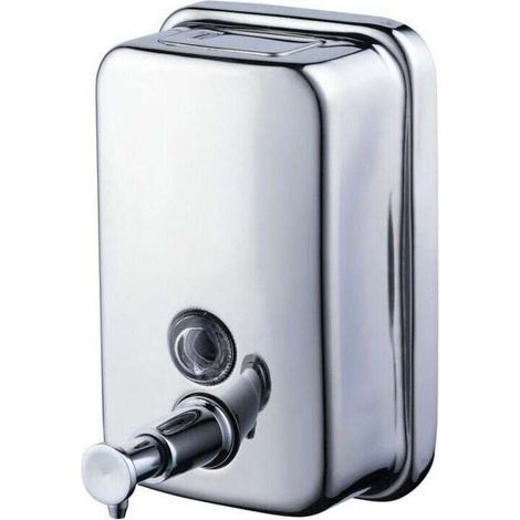 18oz/ 500 ML Wall Mounted Soap Dispenser for Kitchen and Bathroom, Stainless Steel, Polished Chrome, BA4028SS5 (1/4)