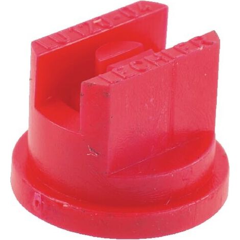 Tobera est谩ndar doble chorro plano LU 120掳 04 rojo pl谩stico Lechler LECHLER LU12004POM