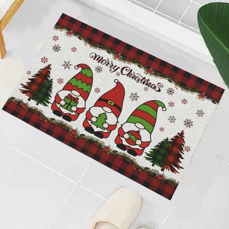 Paillasson Joyeux Noël, paillasson d'entrée intérieur et extérieur pour l'hiver, paillasson de bienvenue, paillasson de véranda pour la décoration de Noël, 3,40 x 60 cm (1/3)
