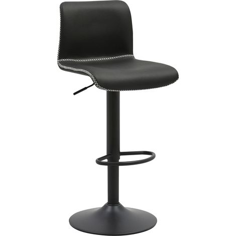 Barhocker Henchy Kunstleder schwarz (1/5)
