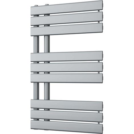 Tristan - Silver Towel Radiator - H816mm x W500mm (1/3)