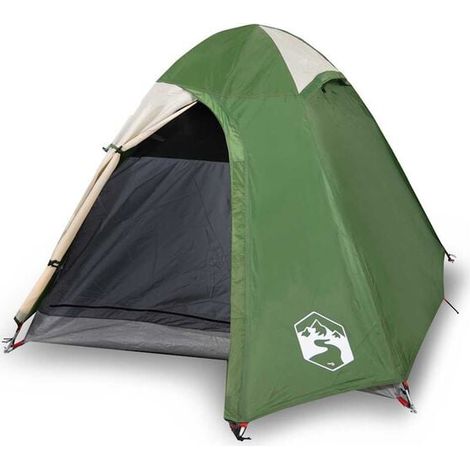 tente de camping double dôme verte imperméable