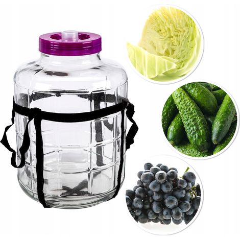 Barattolo da 24 litri con tappo in plastica e cinghie