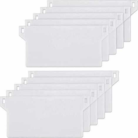 10pcs Plaque de Lestage Store Californien Poids Lest Stores Verticaux Plaque Lestage Store Lamelle Verticale 127mm Pièce Rechange Blanche (1/5)