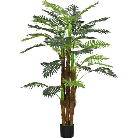 Intérieur ou extérieur, plante artificielle palmier pour salon, bureau ou terrasse, aspect réaliste et pot stable (1/5)