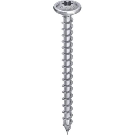 Viti Topix-plus HECO Ø8 x 60 Testa tonda Torx Filetto totale AZ - Confezione da 100 - 61234