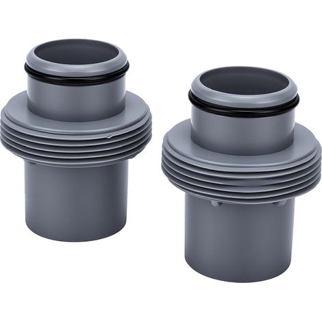 Adaptateur pour tuyau de piscine compatible avec la pompe à filtre à sable 58392 et adapté aux tuyaux de 3,8 cm (1,5 pouce) de diamètre pour piscines hors sol et aspirateurs (P05992, lot de 2). (1/5)