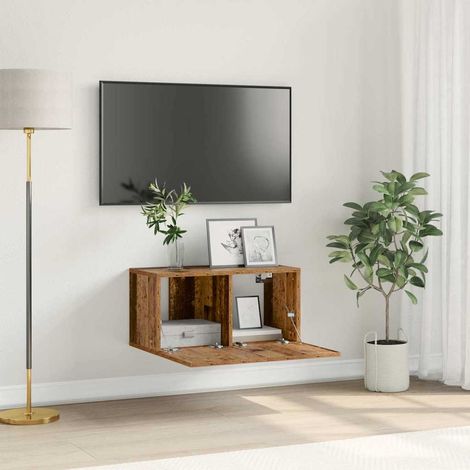 TV-Schrankset Wandmontiert Braun 60 x 30 x 30 cm Holzwerkstoff