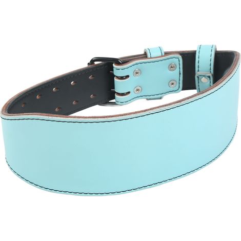 Ceinture d'haltérophilie ajustable et extensible pour le maintien et la protection de la taille, idéale pour la musculation (hommes et femmes), le soulevé de terre et les squats (bleue). (1/5)
