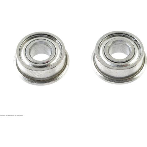 Revtec - Ball Bearing - Chrome Steel - ABEC 3 - Metal Shielded - 3X7X3 - Flanged - MF73ZZ - 2 pcs