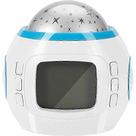Projecteur LED portable avec lecteur de musique et horloge, effet ciel étoilé - Décoration lumineuse ciel nocturne féérique (1/4)