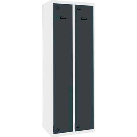 Taquilla 1800x600x500 SIMONLOCKER PROFESIONAL SINGLE 2/2 300 (600) BL/AN marca SIMONRACK