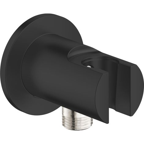 Grohe Vitalio Universal - Presa d'acqua a muro con supporto doccia, nero opaco 269622431 (1/3)