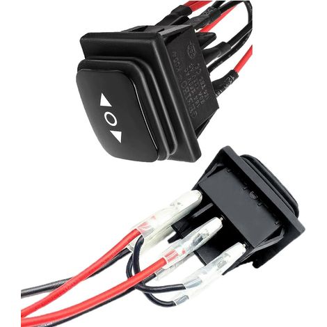 2 x DPDT 3 Position ON-OFF-ON Momentary Rocker Switch DC12V 10A DPDT AC 125V 250V with Wires for Car, Boat, Motorhome (1/5)