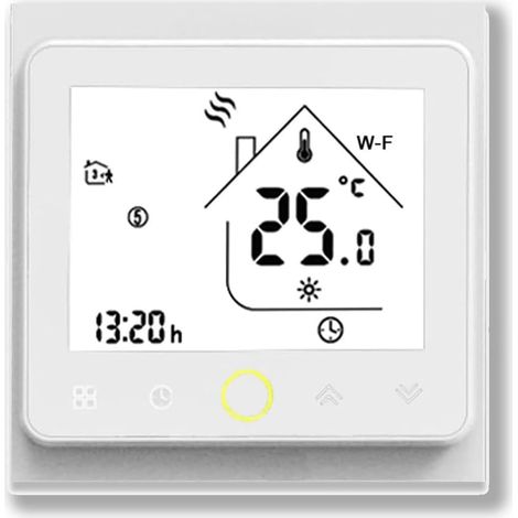 002 Série Thermostat - Thermostat de Programmation à écran Tactile pour Chauffage ou Climatisation - Télécommande pour Téléphone Portable Compatible avec et (1/5)