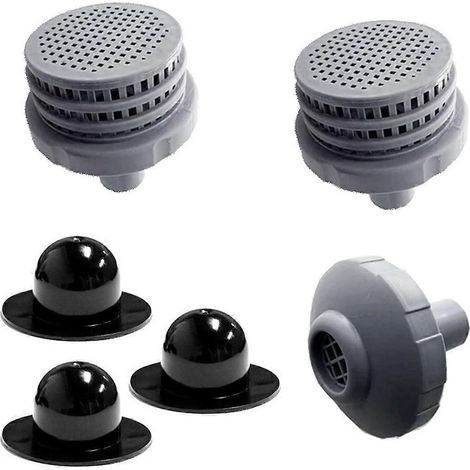 Crépine de sortie de piscine en plastique, connecteur de piscine, pièces de pompe de piscine --- (1/5)