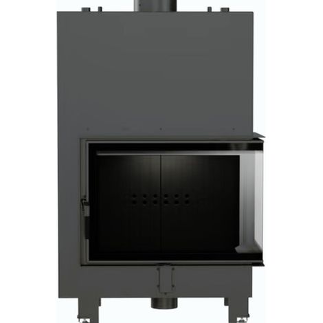 Kratki Wasserführender Kamineinsatz MBA rechts BLACK 17 kW Ø 200 Hausheizung Kamin (1/5)