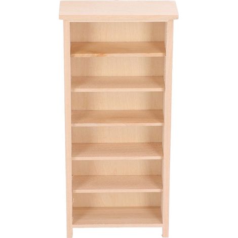 1:12 Bibliothèque miniature pour maison de poupée, mobilier de décoration simulation, teinte unie (1/5)