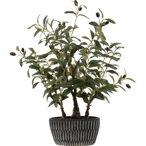 Arbre Artificiel en Pot "Olivier" 60cm Vert (1/2)