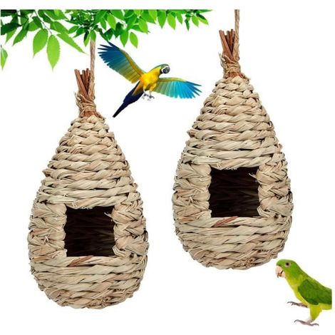 Nichoirs à Oiseaux Sauvages - yd - Tissé à la Main - Rotin Naturel - Respectueux de l'Environnement (1/4)