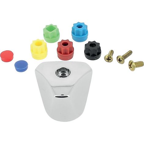 Croisillon de rénovation ABS – Inserts adaptables pour robinetteries anciennes et récentes – Fixation rapide – Compatible avec mélangeurs