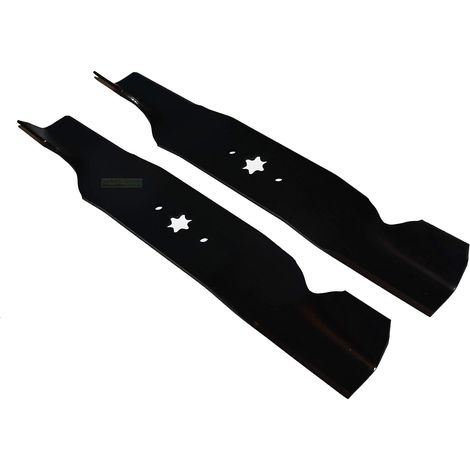 2 Lames De Tondeuse 48,5 Cm Pour MTD Bolens Oleo-Mac Acier 50CrV4 Remplacement 742-0610 742-0675 (1/3)