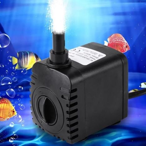 Mini-pompe à eau submersible ultra-silencieuse fontaine à réservoir pour aquarium d\'étang à poissons EU (220V-240V) -DUO (1/4)