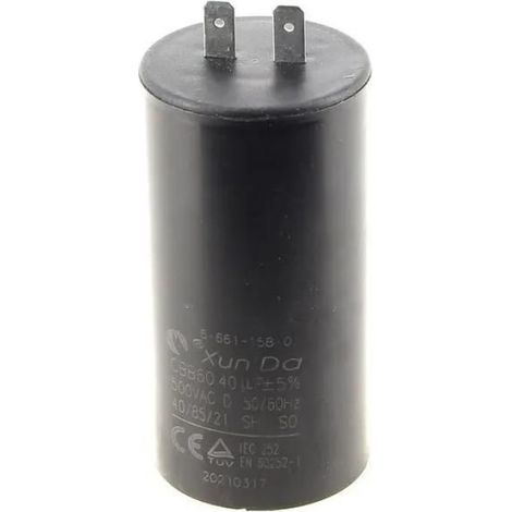 Condensateur 40 µF 400 V - Pour Nettoyeur Haute Pression - Référence 6.661-158.0 - Lot de 1