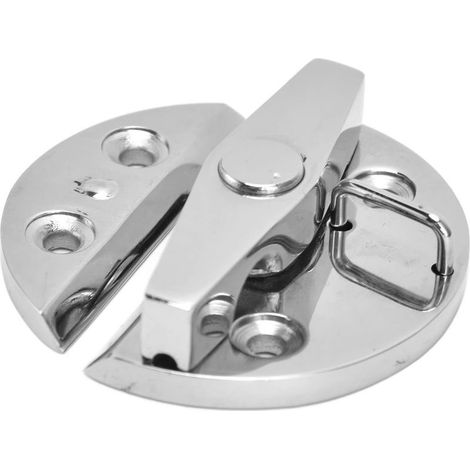 Round hinge for boat locker hatch, heavy-duty, made of marine-grade 316 stainless steel, 58mm diameter semicircle for ships, with 4 screws, used for lids (1/5)