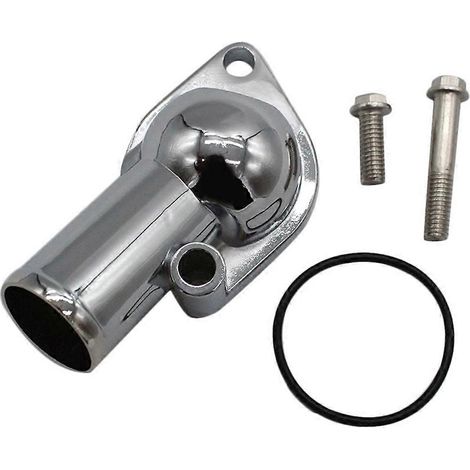 Boîtier de thermostat à col de remplissage d'eau SBC BBC 15° pour Chevy 350 454 Small Big Block Argent (1/5)